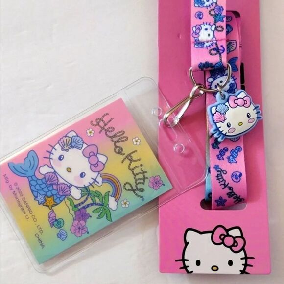 Hello Kitty Mermaid Lanyard and Matching Charm Bracelet Bundle - Picture 3 of 16